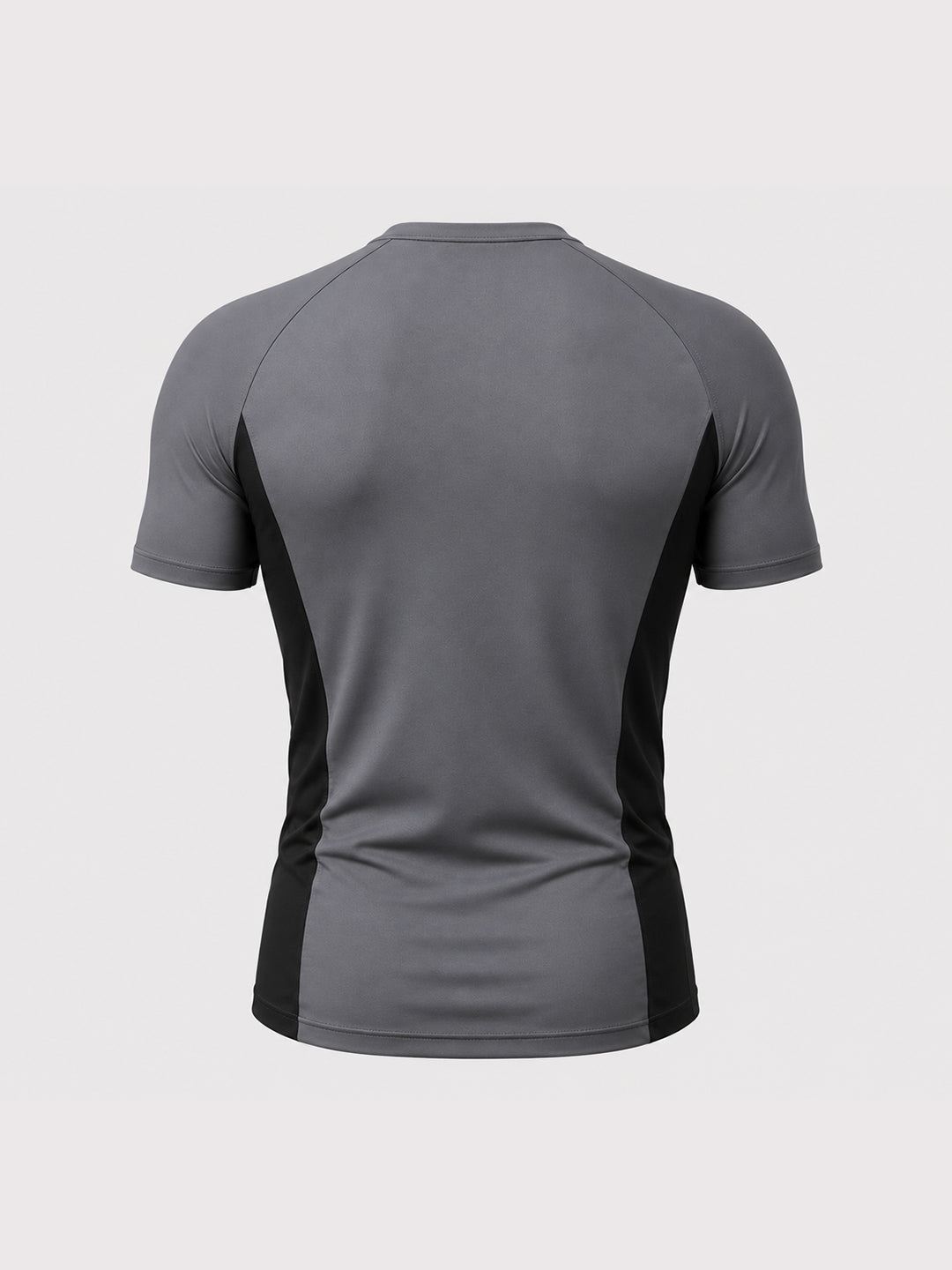Grey & Black Flux Fit Half Sleeve T-shirt