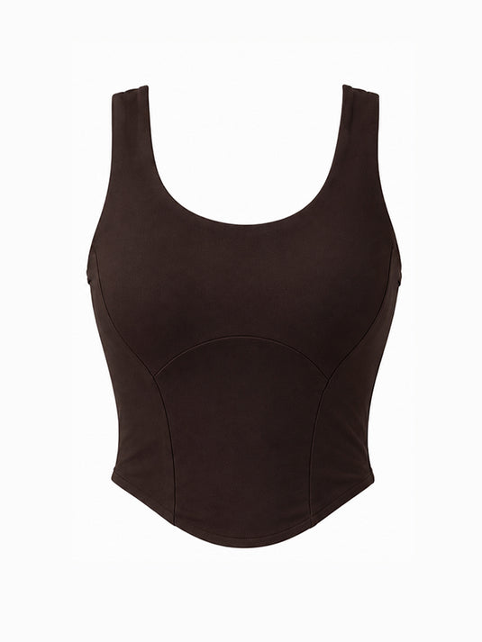 Brown Corset Mini Tee
