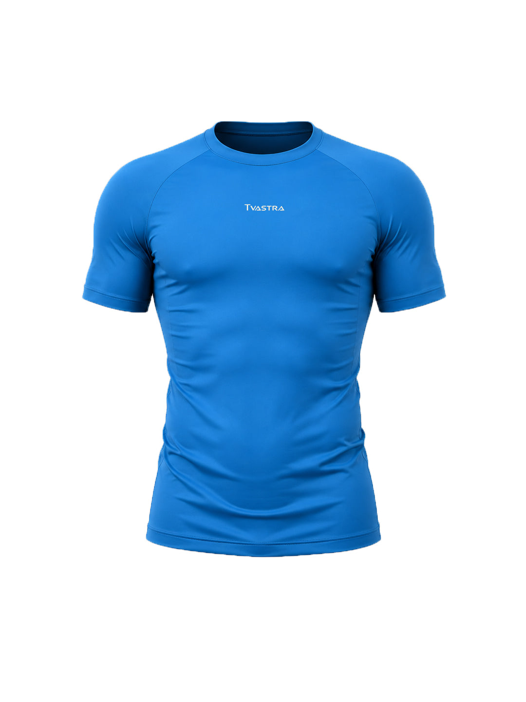Ocean Blue Flux Fit Half Sleeve T-shirt
