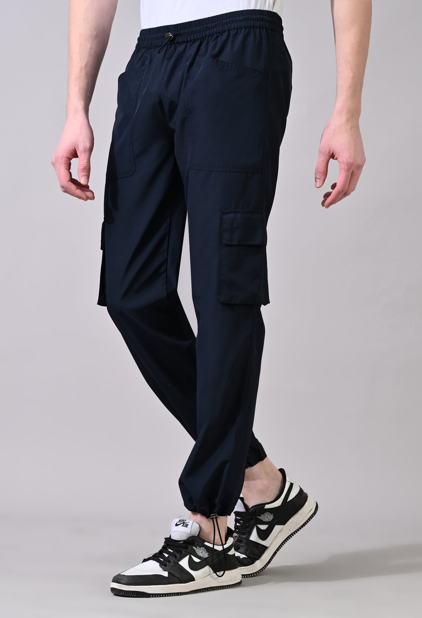 Navy Cargo Joggers Pants