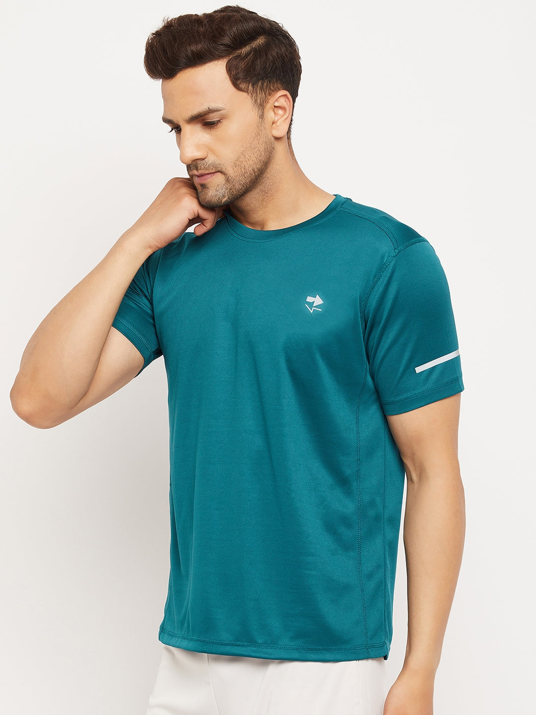 Teal Half Sleeve T-shirt