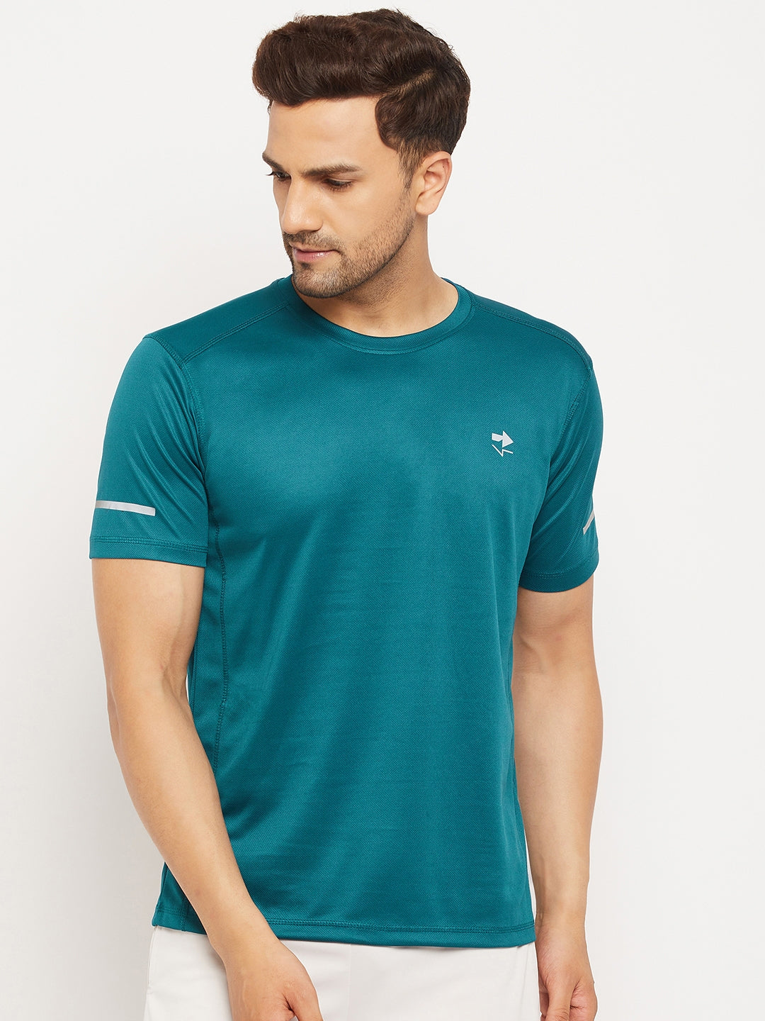 Teal Half Sleeve T-shirt
