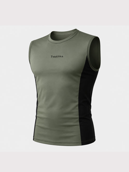 Olive & Black Flux Fit Sando