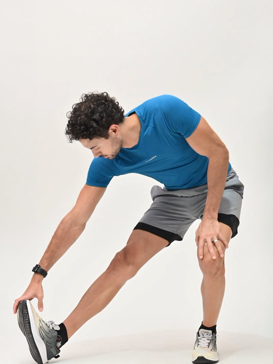Ocean Blue Flux Fit Half Sleeve T-shirt
