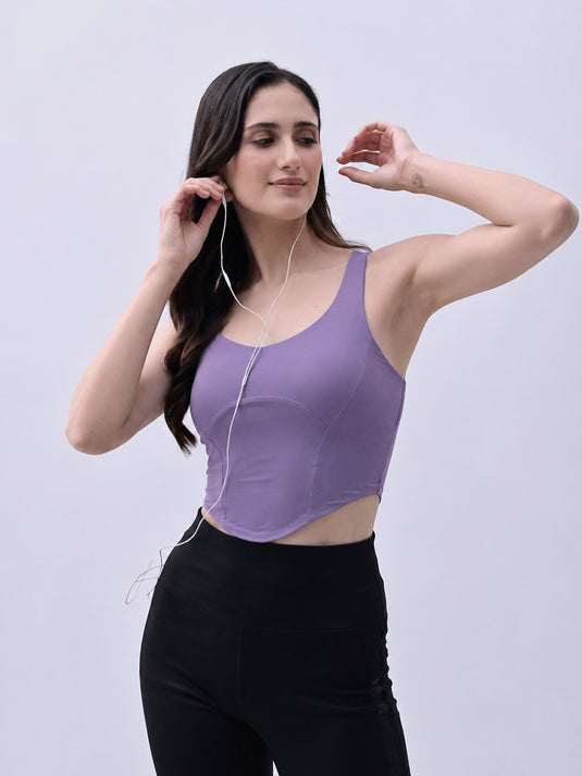 Frosty Lilac Corset Mini Tee