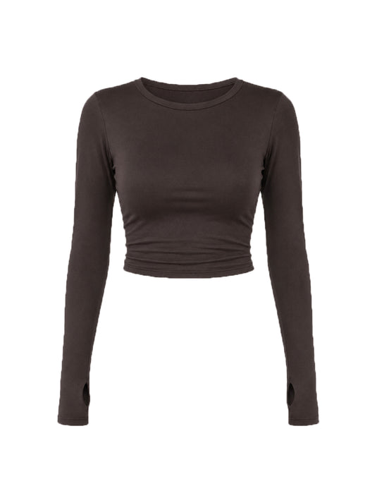 Espresso Thumb Hole Full Sleeve T-shirt