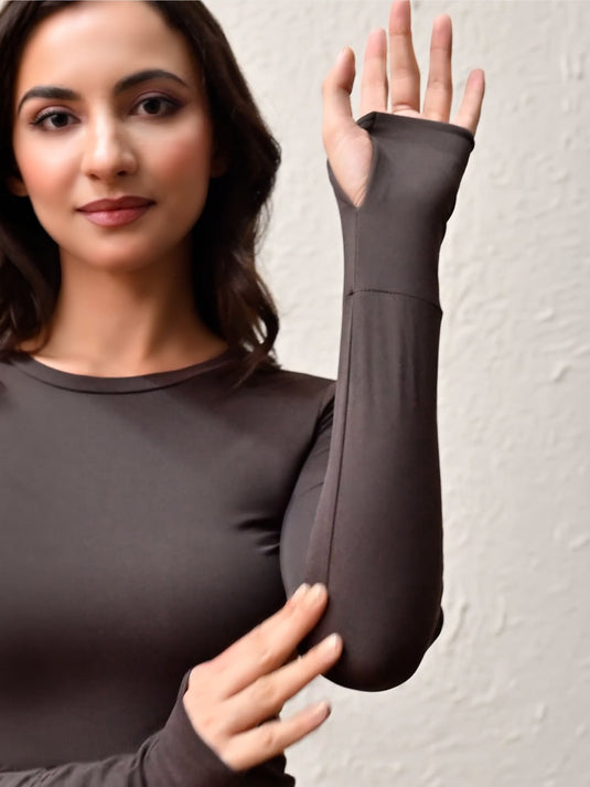 Espresso Thumb Hole Full Sleeve T-shirt