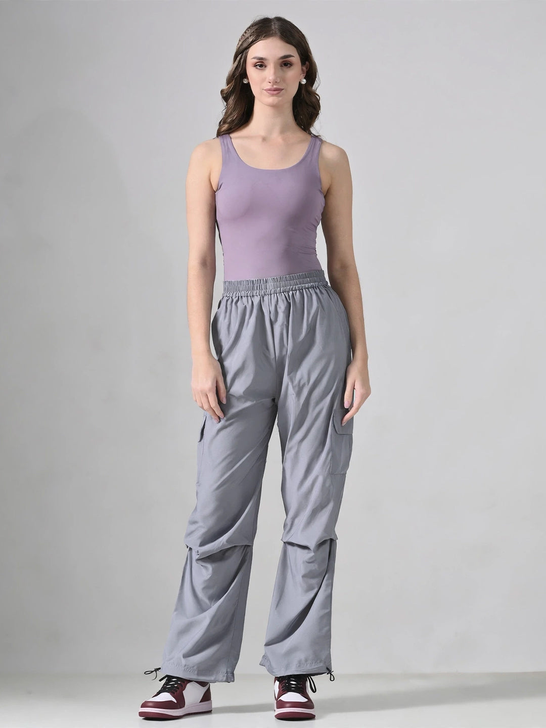 Grey Cargo Pants