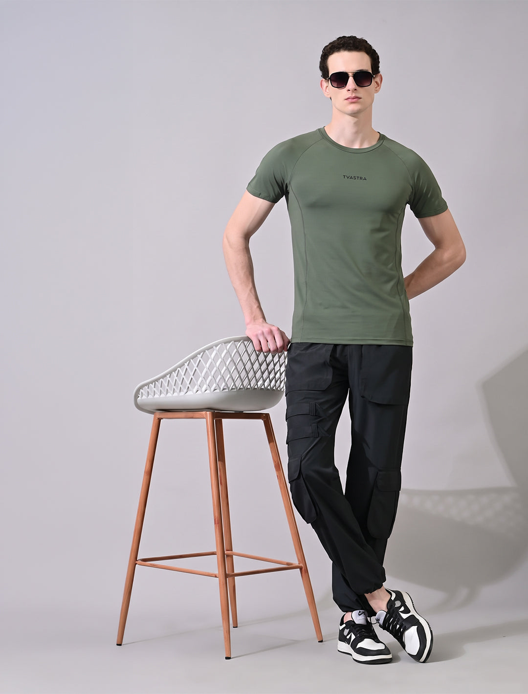 Black Side Flap Cargo Pants
