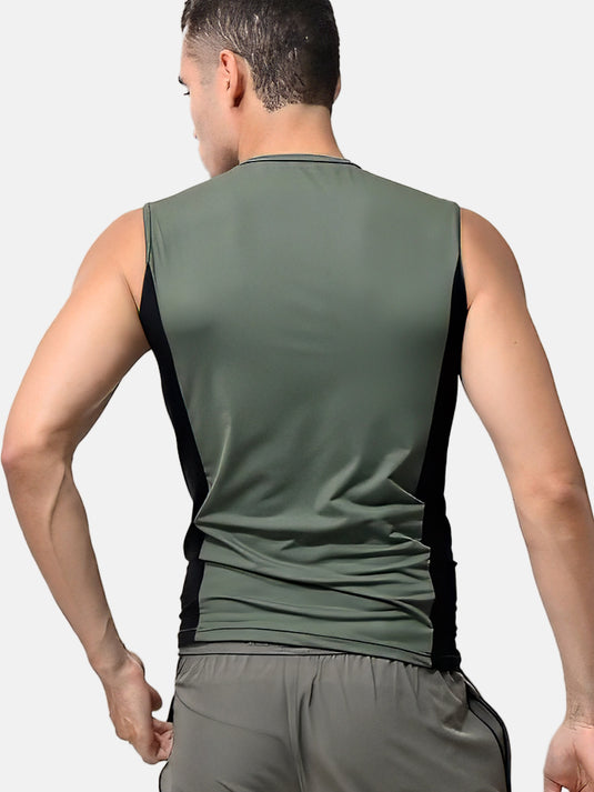Olive & Black Flux Fit Sando