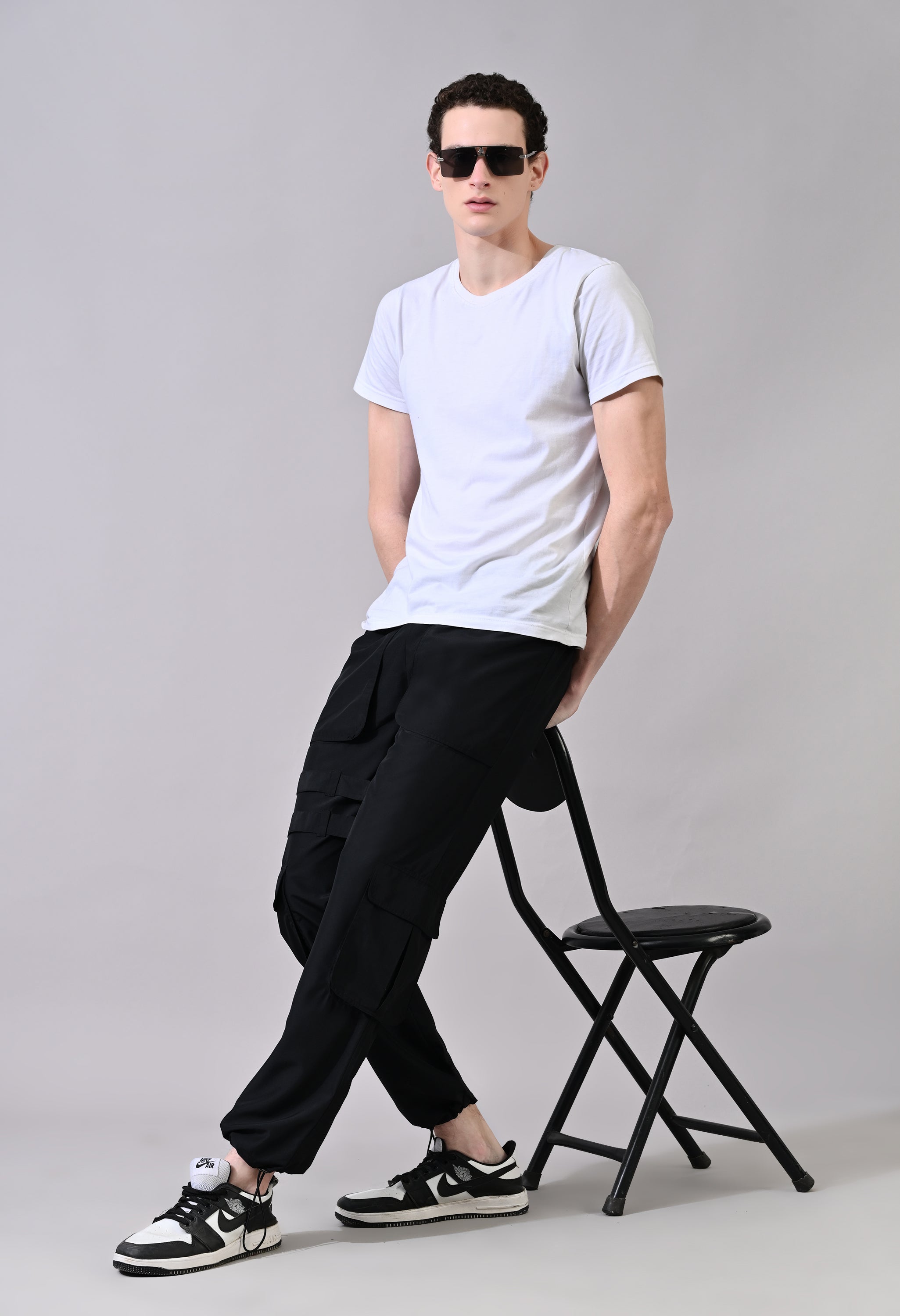 Charcoal Grey Cargo Pants