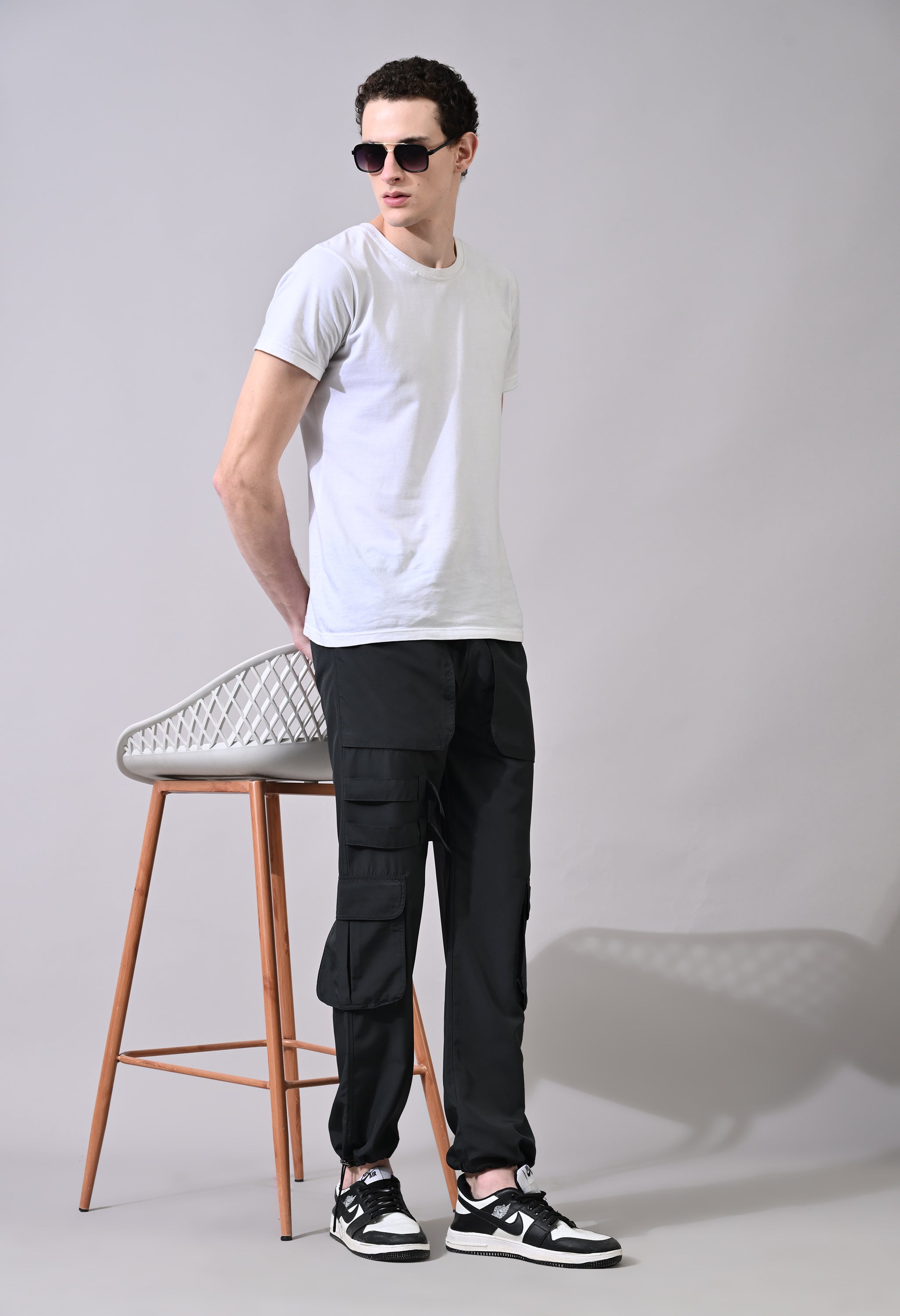 Charcoal Grey Cargo Pants