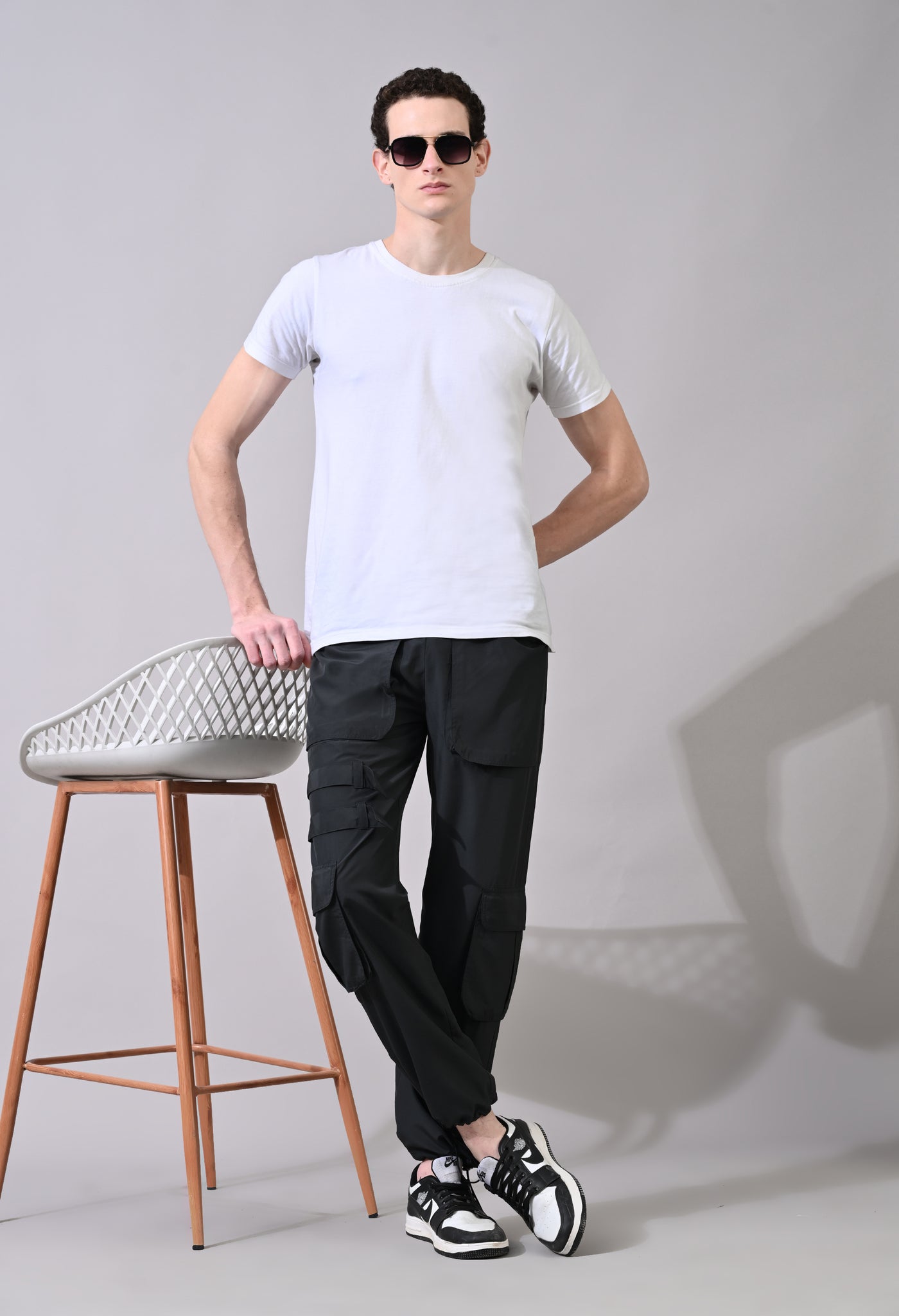 Charcoal Grey Cargo Pants