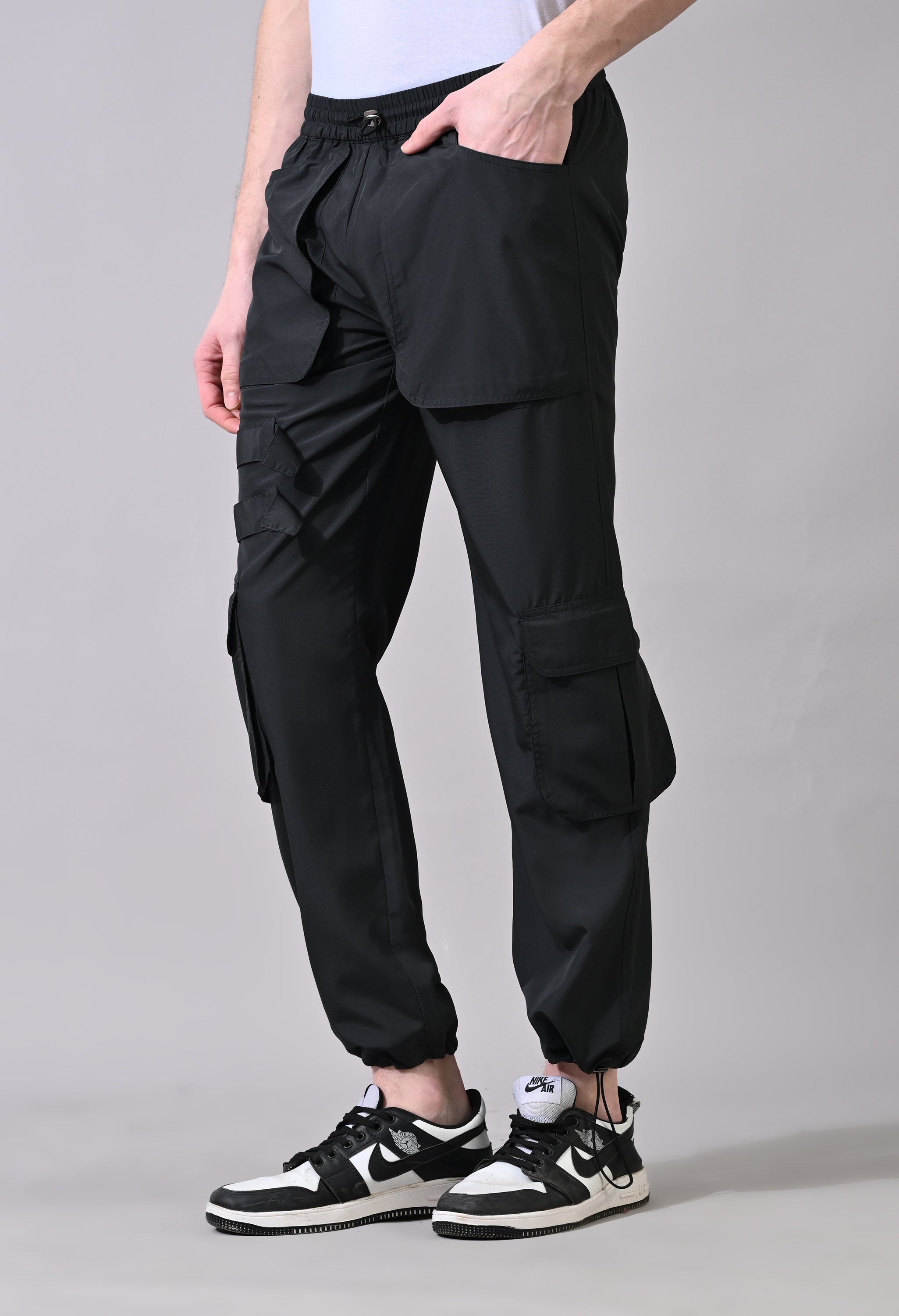 Charcoal Grey Cargo Pants