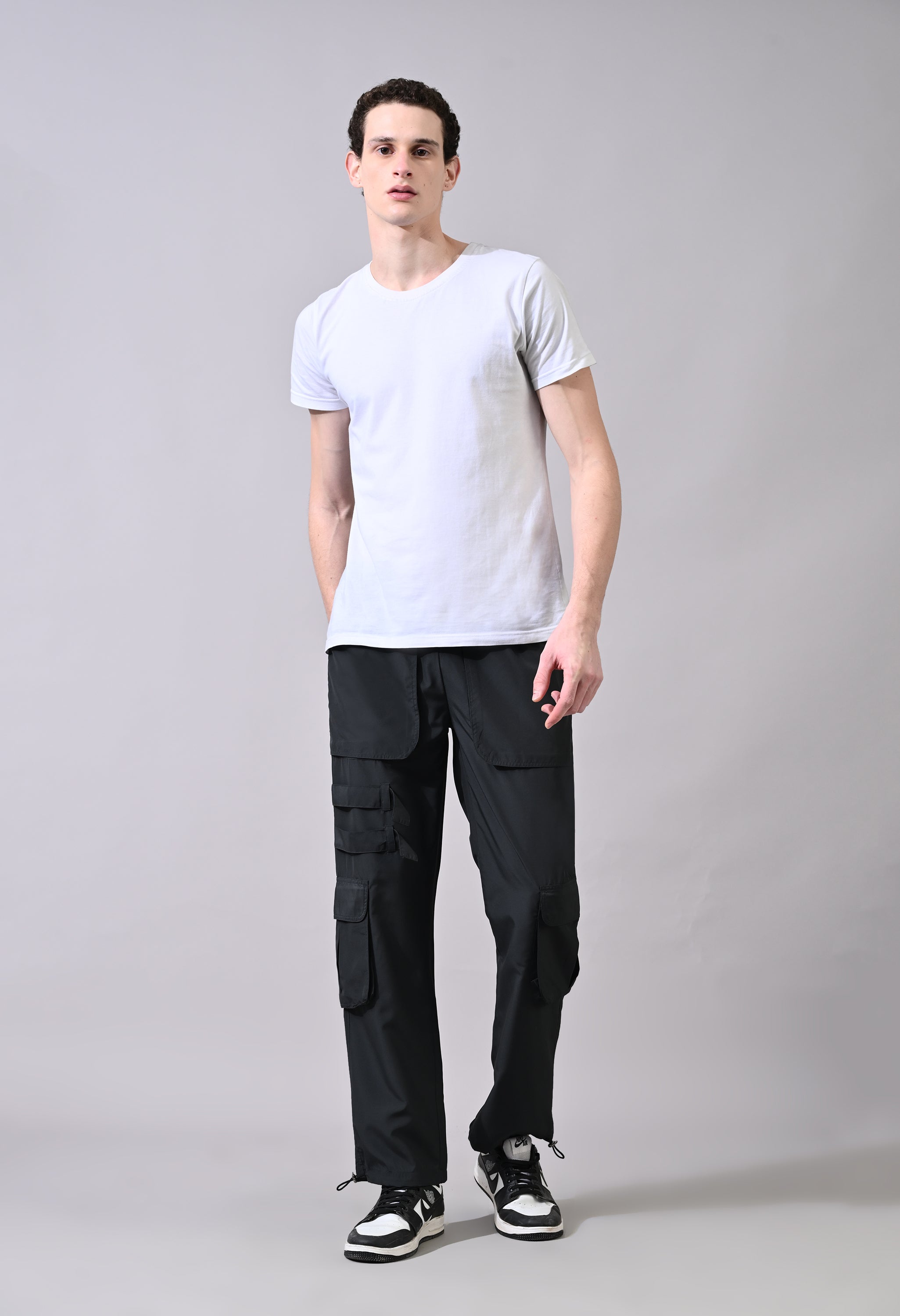 Charcoal Grey Cargo Pants