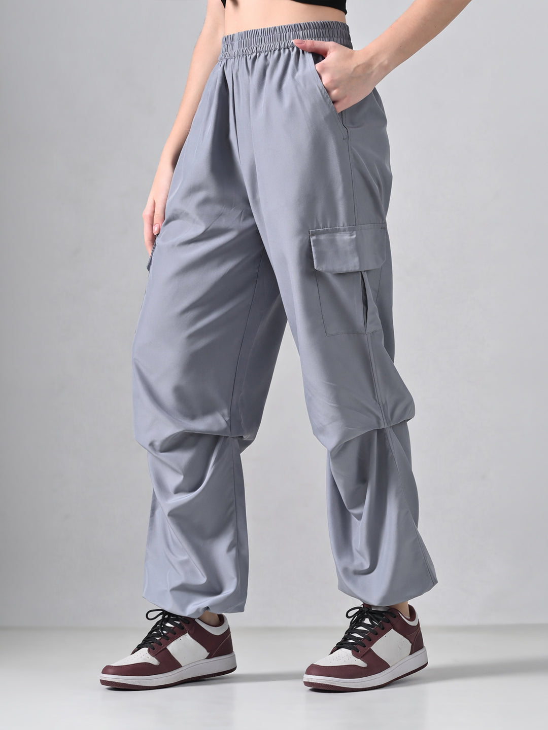Grey Cargo Pants
