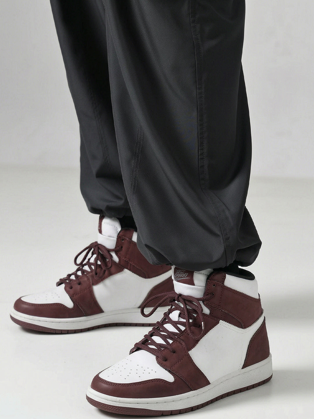 Charcoal Grey Wide-Legs Cargo Pants
