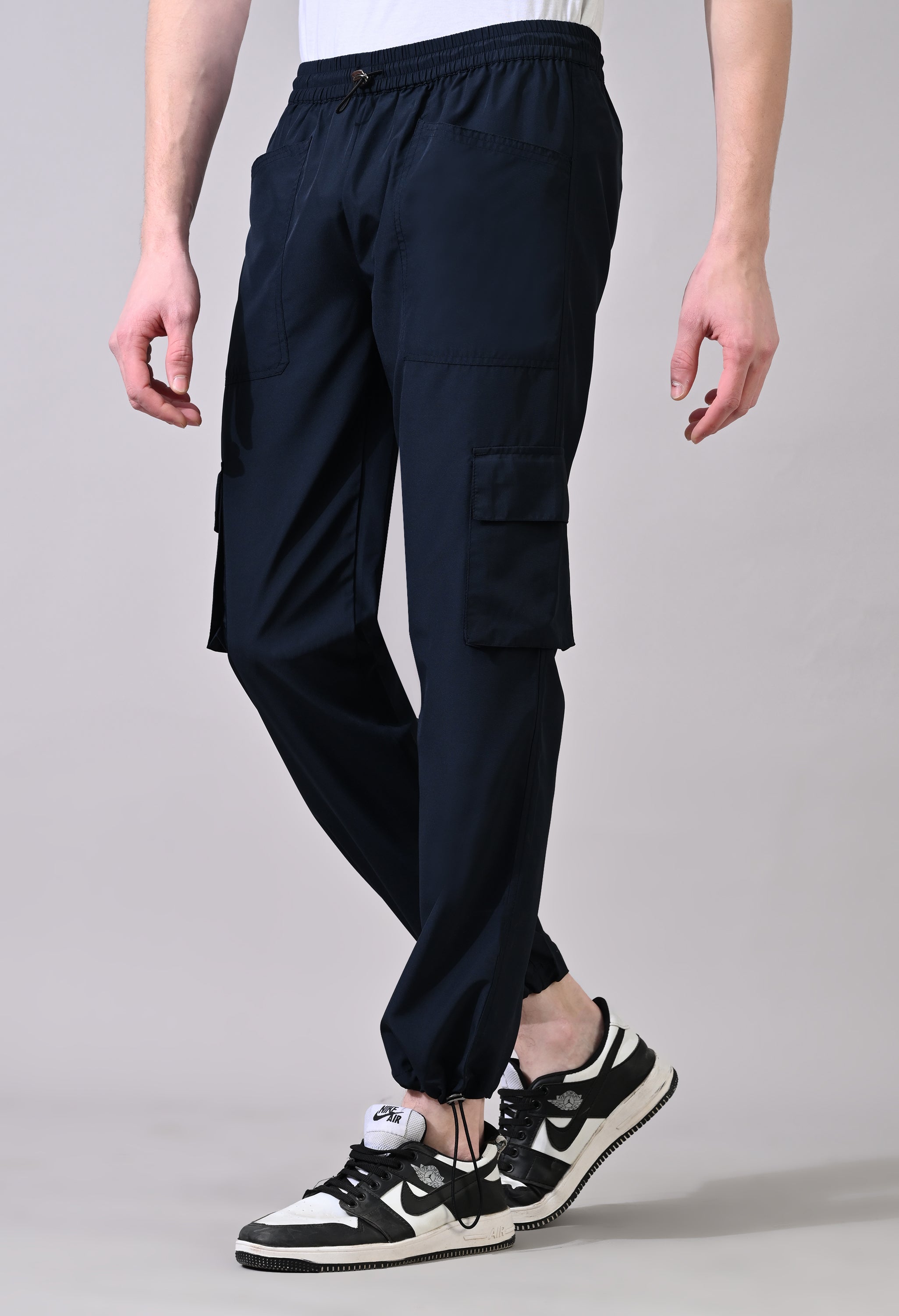 Navy Cargo Joggers Pants