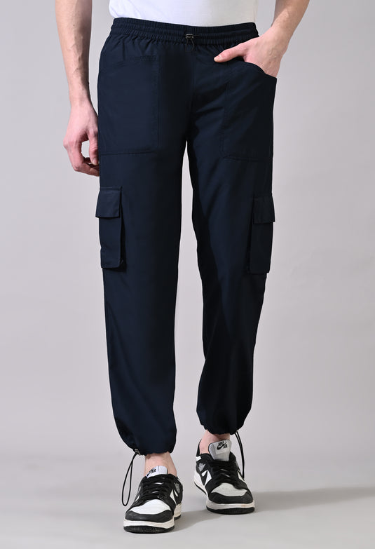 Navy Cargo Joggers Pants