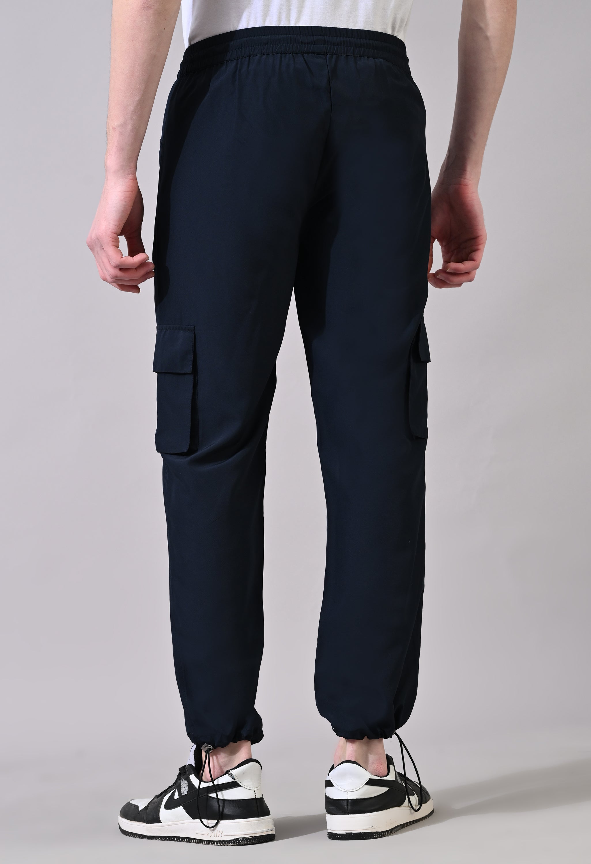 Navy Cargo Joggers Pants